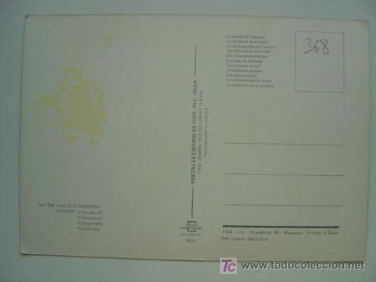 Postales: POSTAL ANDORRA - REF. K-368 - Foto 2
