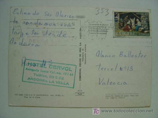 Postales: POSTAL ANDORRA - REF. K-353 - Foto 2