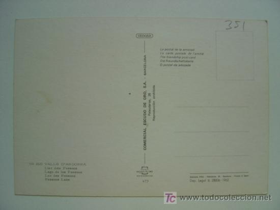 Postales: POSTAL ANDORRA - REF. K-351 - Foto 2