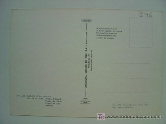 Postales: POSTAL ANDORRA - REF. K-346 - Foto 2