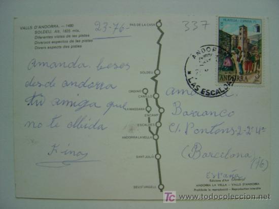Postales: POSTAL ANDORRA - REF. K-337 - Foto 2