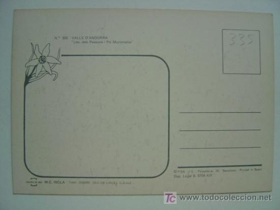 Postales: POSTAL ANDORRA - REF. K-335 - Foto 2