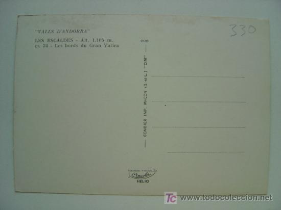 Postales: POSTAL ANDORRA - REF. K-330 - Foto 2