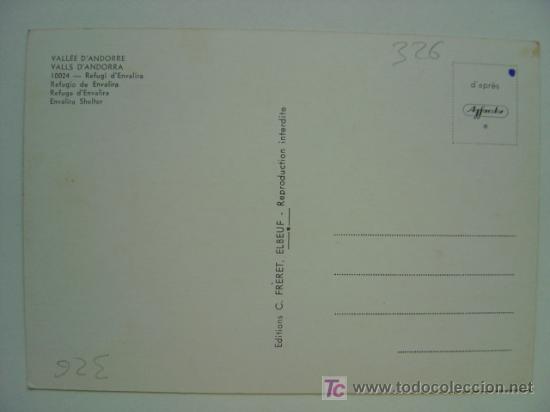 Postales: POSTAL ANDORRA - REF. K-326 - Foto 2