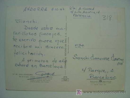 Postales: POSTAL ANDORRA - REF. K-318 - Foto 2