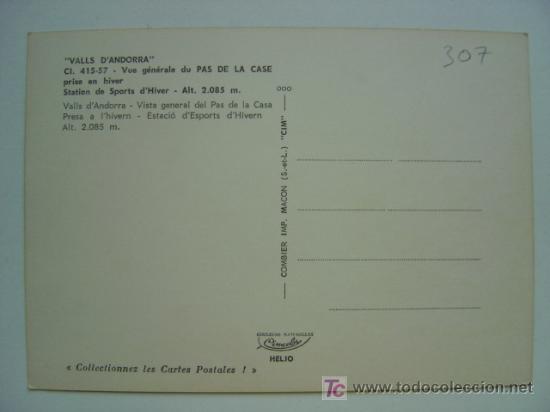Postales: POSTAL ANDORRA - REF. K-307 - Foto 2