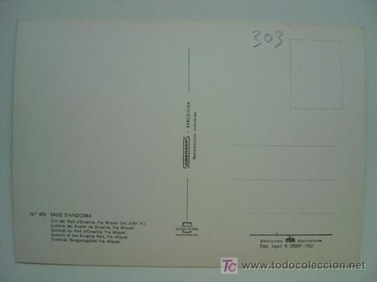 Postales: POSTAL ANDORRA - REF. K-303 - Foto 2
