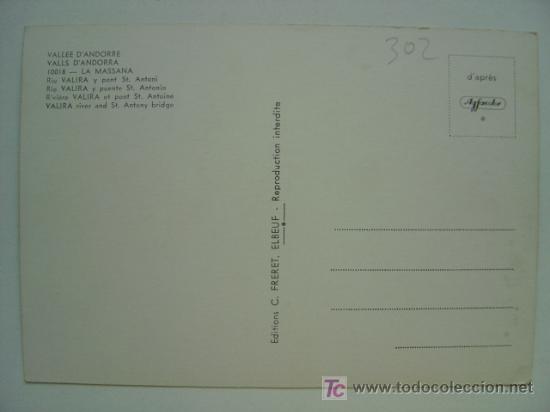 Postales: POSTAL ANDORRA - REF. K-302 - Foto 2