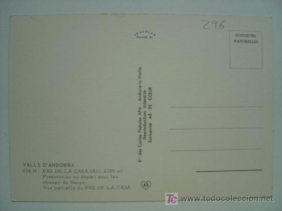 Postales: POSTAL ANDORRA - REF. K-296 - Foto 2