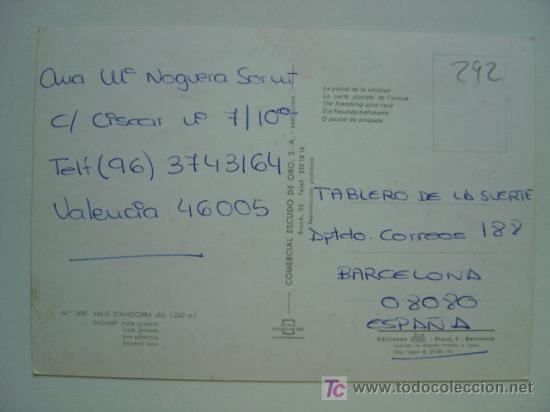 Postales: POSTAL ANDORRA - REF. K-292 - Foto 2