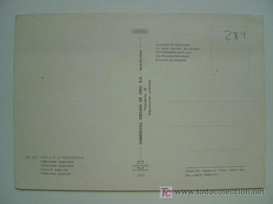 Postales: POSTAL ANDORRA - REF. K-284 - Foto 2
