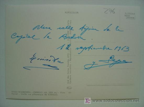Postales: POSTAL ANDORRA - REF. K-276 - Foto 2