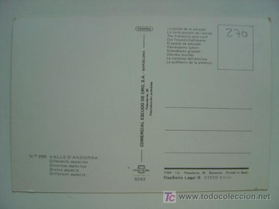 Postales: POSTAL ANDORRA - REF. K-270 - Foto 2