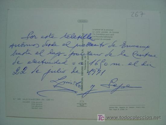 Postales: POSTAL ANDORRA - REF. K-267 - Foto 2