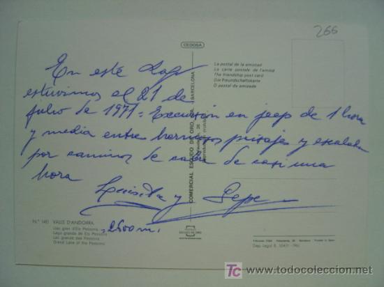 Postales: POSTAL ANDORRA - REF. K-266 - Foto 2