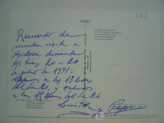 Postales: POSTAL ANDORRA - REF. K-263 - Foto 2