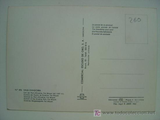 Postales: POSTAL ANDORRA - REF. K-260 - Foto 2