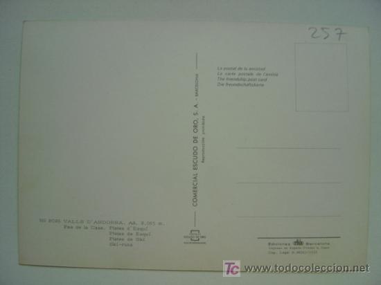 Postales: POSTAL ANDORRA - REF. K-257 - Foto 2
