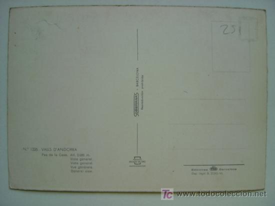 Postales: POSTAL ANDORRA - REF. K-251 - Foto 2