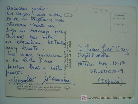 Postales: POSTAL ANDORRA - REF. K-244 - Foto 2