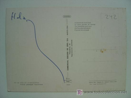 Postales: POSTAL ANDORRA - REF. K-242 - Foto 2