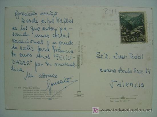 Postales: POSTAL ANDORRA - REF. K-241 - Foto 2