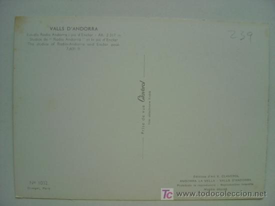 Postales: POSTAL ANDORRA - REF. K-239 - Foto 2