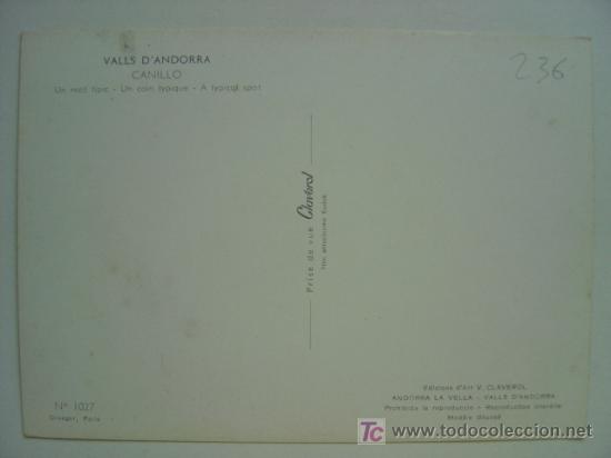 Postales: POSTAL ANDORRA - REF. K-236 - Foto 2