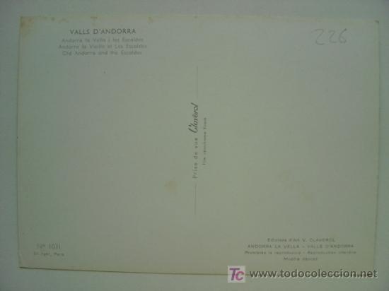 Postales: POSTAL ANDORRA - REF. K-226 - Foto 2