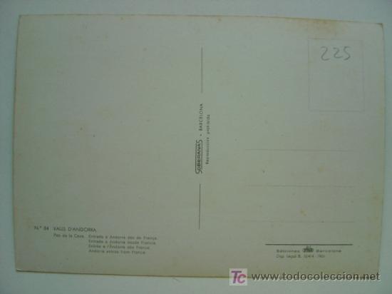 Postales: POSTAL ANDORRA - REF. K-225 - Foto 2
