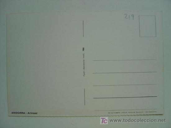 Postales: POSTAL ANDORRA - REF. K-219 - Foto 2