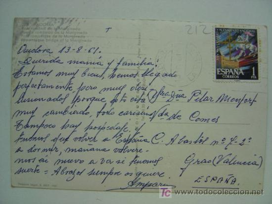 Postales: POSTAL ANDORRA - REF. K-212 - Foto 2
