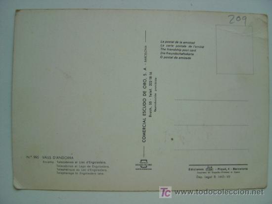 Postales: POSTAL ANDORRA - REF. K-209 - Foto 2
