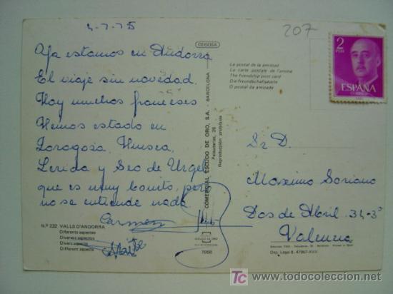 Postales: POSTAL ANDORRA - REF. K-207 - Foto 2