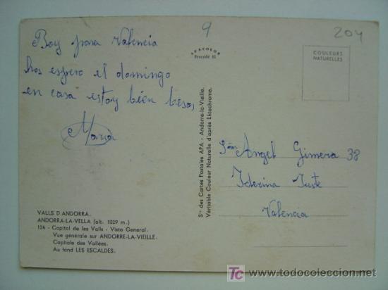 Postales: POSTAL ANDORRA - REF. K-204 - Foto 2