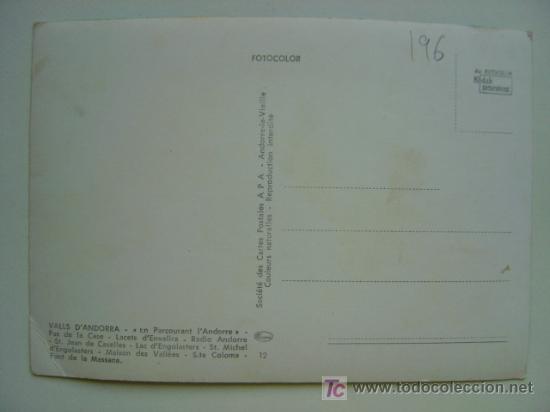 Postales: POSTAL ANDORRA - REF. K-196 - Foto 2