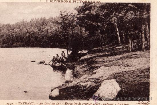 Cartes Postales: ANTIGUA POSTAL DETAZENAT -- AL BORDE DEL LAGO