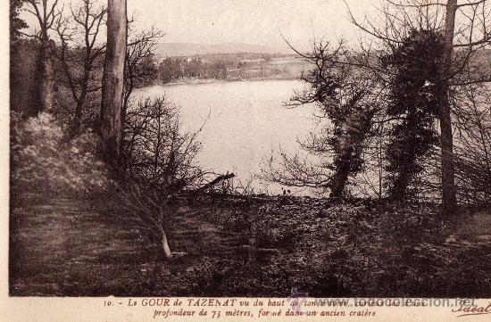Postales: ANTIGUA POSTAL DE LAGO FORMADO EN UN CRATER DE 75 METROS DE PROFUNDIDAD