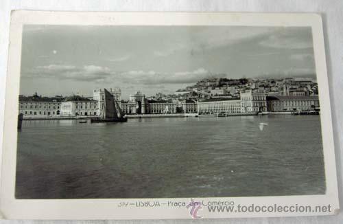 Postales: Postal Lisboa Pla&ccedil;a do Comercio a&ntilde;os 50 - Foto 1