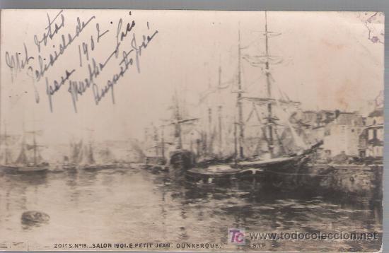 Postales: Dunkerque. Fechada en 1902. CURIOSA - Foto 1