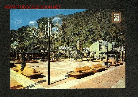 Postales: Postal d' ANDORRA: Pla&ccedil;a Nova (M.C.Iscla, num.32)
