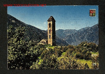Postales: Postal d' ANDORRA: Sant Miquel d'Engolasters (APA num.270)
