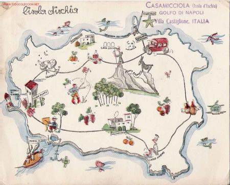 Postales: Tarjeta postal Ischia- Italia ( 1951?)