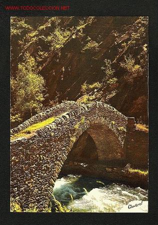 Postales: Postal d' ANDORRA: La Massana: Pont romanic de St.Antoni (Claverol, num.1188)