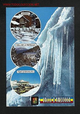 Postales: Postal d' ANDORRA: 4 vistes (dors sense imprimir)
