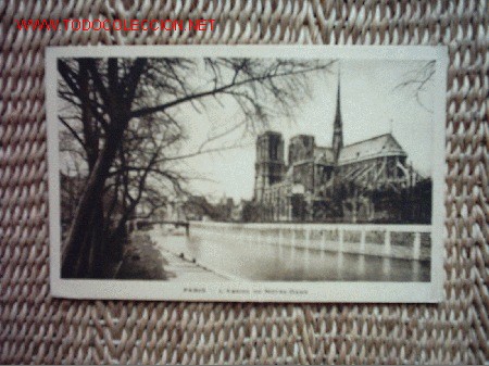 Postales: PARIS - L &Aacute;BSIDE DE NOTRE - DAME. A&Ntilde;OS 20. SIN CIRCULAR