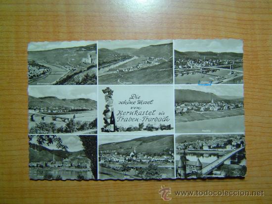 Postcards: POSTAL DIE SCHUNE MOSET VOU  BERNKASTEL BIS FRABEN FRARBACH CIRCULADA