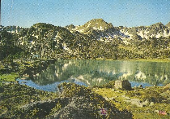 Postcards: TARJETA POSTAL DE VALLS D'ANDORRA CERCLE DES PESSONS. UN DES ETANGS ET CRETE DES PESSONS