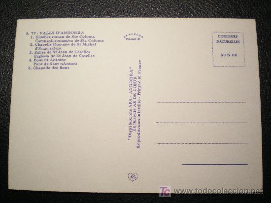 Postales: POSTAL DE ANDORRA - Foto 2