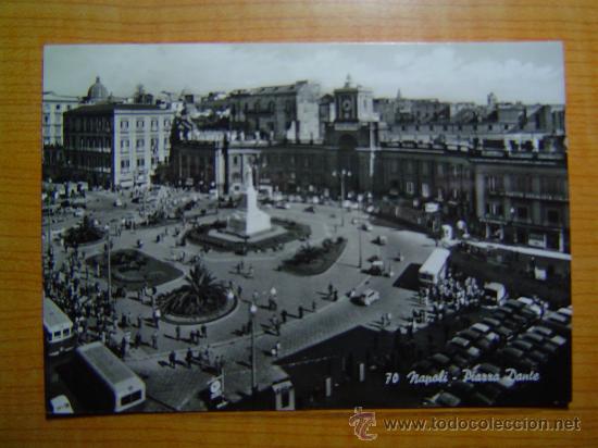 Postales: POSTAL NAPOLI PLACE DANTE SIN CIRCULAR